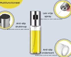 Merkloos Olijfolie Sprayer - Diffuser & Verstuiver - Glas & RVS - 100mL 10 Merkloos Olijfolie Sprayer - Diffuser & Verstuiver - Glas & RVS - 100mL -Merkloos Verkoopwinkel 1200x960 10