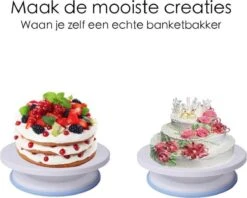 Jumalu Taartplateau - Draaibaar Taartplateau Anti-slip - Draaiplateau Taart –Turntable Cake - Taartplateau - Draaitafel -Merkloos Verkoopwinkel 1200x963 9