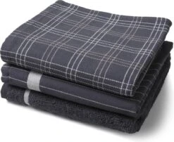 Twentse Damast Keuken Handdoeken Mix&Match - Katoen - Keukendoeken En Theedoeken Set - 3 Stuks - Antraciet -Merkloos Verkoopwinkel 1200x983 7