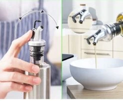 Waterval RVS Olijfoliefles Set Deluxe 500ML - Olieflessen Met Schenktuit – 3 Olijfolie Flessen - Olie Fles Glas - Cadeautip 21 Waterval RVS Olijfoliefles Set Deluxe 500ML - Olieflessen Met Schenktuit – 3 Olijfolie Flessen - Olie Fles Glas - Cadeautip -Merkloos Verkoopwinkel 1200x987 3