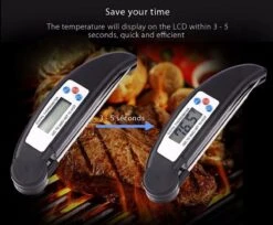 Gohh Digitale Vleesthermometer - Kookthermometer - Suikerthermometer - Inklapbare Sonde - BBQ Thermometer - LCD Scherm - Meter Tot 300 °C - Zwart -Merkloos Verkoopwinkel 1200x990 1