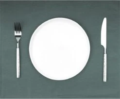 Mistral Home - Placemat - Set Van 4 - 35x45 Cm - Katoen Polyester - Donkergroen -Merkloos Verkoopwinkel 1200x993 3