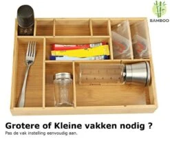 Merkloos Decopatent® Bestekbak - Lade Organizer - Besteklade - Bamboe - Hout - Bestek Bak Organizer Houder Voor Keukenla - Bestekcassette -Merkloos Verkoopwinkel 1200x994 2