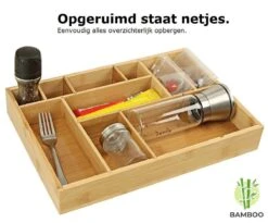 Merkloos Decopatent® Bestekbak - Lade Organizer - Besteklade - Bamboe - Hout - Bestek Bak Organizer Houder Voor Keukenla - Bestekcassette -Merkloos Verkoopwinkel 1200x994 3