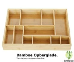 Merkloos Decopatent® Bestekbak - Lade Organizer - Besteklade - Bamboe - Hout - Bestek Bak Organizer Houder Voor Keukenla - Bestekcassette -Merkloos Verkoopwinkel 1200x994 4