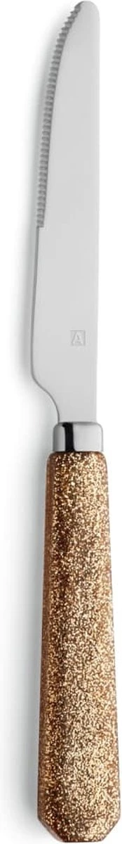 Amefa Mono Glitter Goud - 24 Delige Bestekset In Tube Verpakking - 6 Persoons 3 Amefa Mono Glitter Goud - 24 Delige Bestekset In Tube Verpakking - 6 Persoons - Afbeelding 3