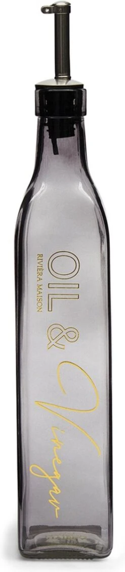 Riviera Maison Oliefles Met Schenktuit - Le Restaurant Oil & Vinegar Bottle - Transparant
