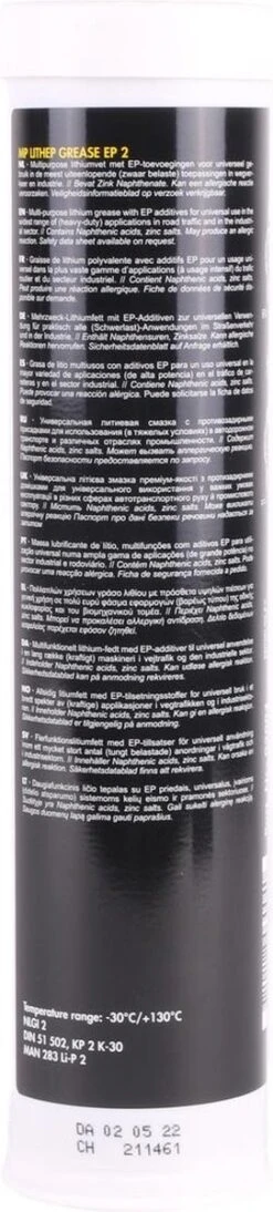 Kroon-Oil MP Lithep Grease EP2 - Vetpatroon | 400 G Patroon 22 Kroon-Oil MP Lithep Grease EP2 - Vetpatroon | 400 G Patroon -Merkloos Verkoopwinkel 271x1200 1