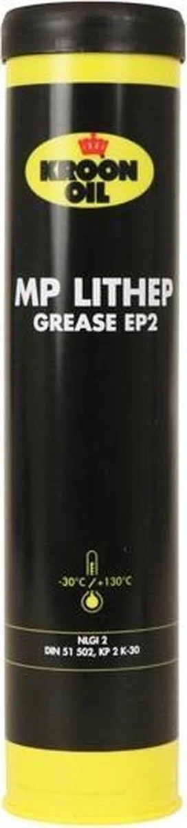 Kroon-Oil MP Lithep Grease EP2 - Vetpatroon | 400 G Patroon 12 Kroon-Oil MP Lithep Grease EP2 - Vetpatroon | 400 G Patroon - Afbeelding 12