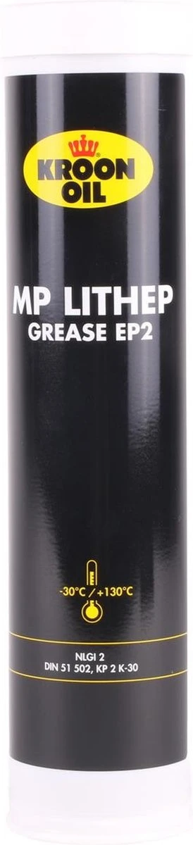 Kroon-Oil MP Lithep Grease EP2 - Vetpatroon | 400 G Patroon 1 Kroon-Oil MP Lithep Grease EP2 - Vetpatroon | 400 G Patroon