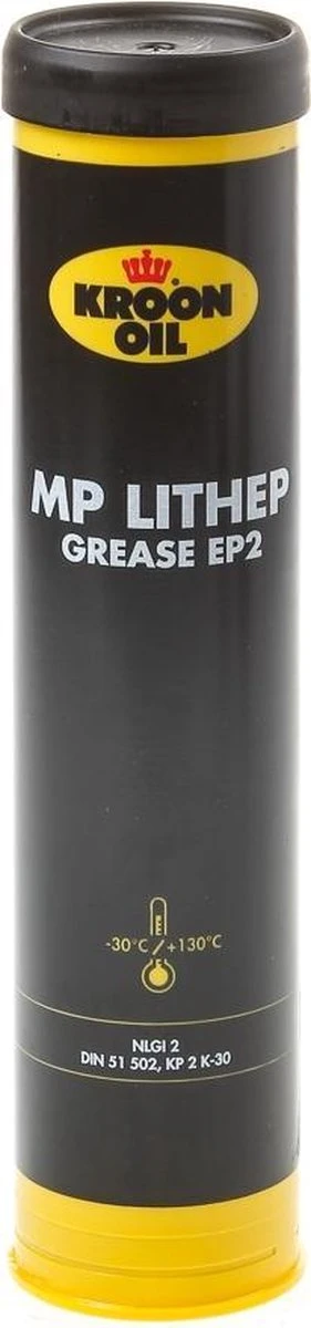 Kroon-Oil MP Lithep Grease EP2 - Vetpatroon | 400 G Patroon 9 Kroon-Oil MP Lithep Grease EP2 - Vetpatroon | 400 G Patroon - Afbeelding 9