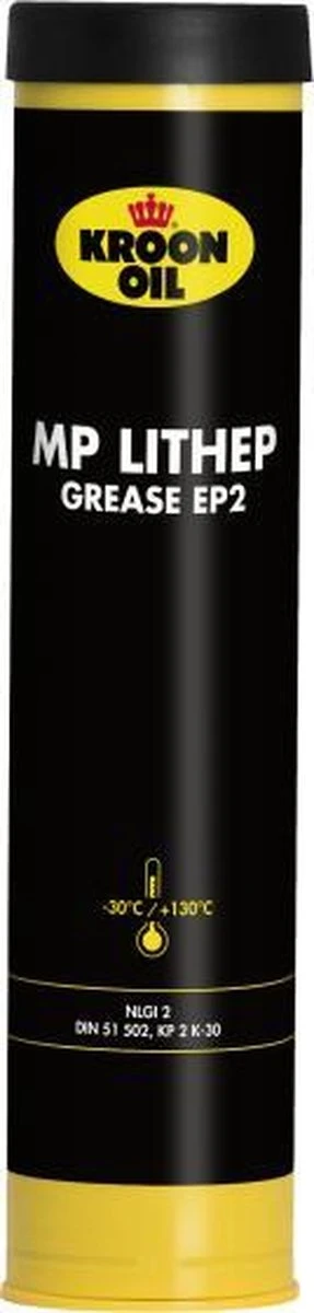 Kroon-Oil MP Lithep Grease EP2 - Vetpatroon | 400 G Patroon 6 Kroon-Oil MP Lithep Grease EP2 - Vetpatroon | 400 G Patroon - Afbeelding 6