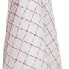 Treb Horecalinnen Glasdoeken 4 Stuks Wit Met Rode Lijnen 70x70cm - Treb Towels