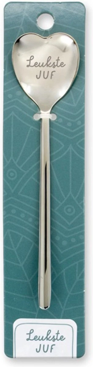 Miko Hartjes Lepeltje, Leukste Juf, Rvs, Cadeau Idee Voor De Juf, Juffendag, Verjaardag 1 Miko Hartjes Lepeltje, Leukste Juf, Rvs, Cadeau Idee Voor De Juf, Juffendag, Verjaardag