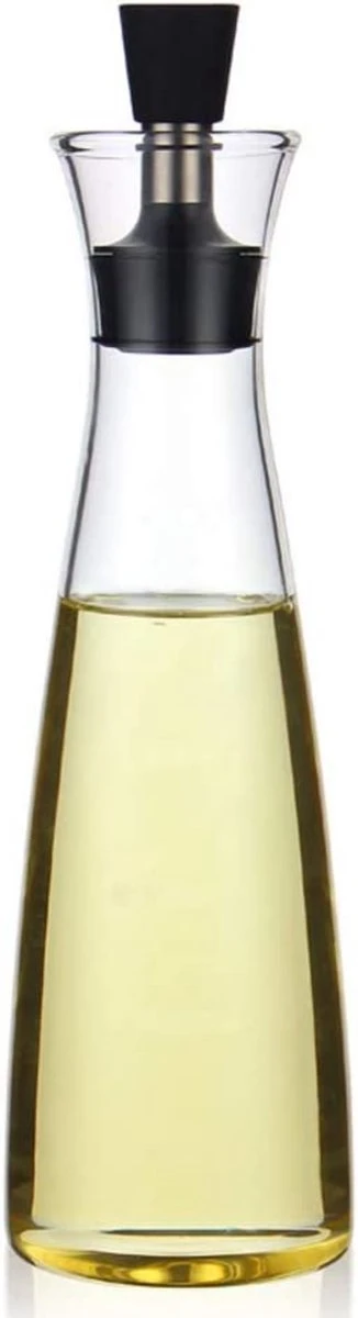 House Of Husk® Glazen Olie Dispenser Met Schenktuit - 500 Ml - Borosilicaat - Olie En Azijn Fles - Luchtdicht 1 House Of Husk® Glazen Olie Dispenser Met Schenktuit - 500 Ml - Borosilicaat - Olie En Azijn Fles - Luchtdicht