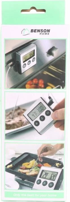 Benson Digitale Keukenthermometer - Vleesthermometer - Incl. Timer, Warmte Alarm En Batterij 16 Benson Digitale Keukenthermometer - Vleesthermometer - Incl. Timer, Warmte Alarm En Batterij -Merkloos Verkoopwinkel 418x1200 2