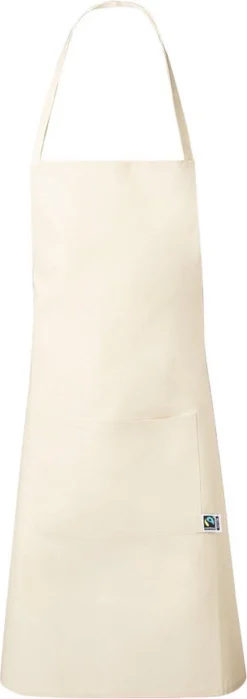 Keukenschort - Kookschort - Voor Mannen En Vrouwen - Fairtrade Katoen - Beige -Merkloos Verkoopwinkel 424x1200