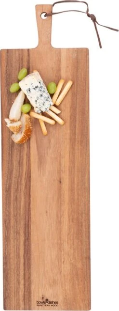 Bowls And Dishes Pure Teak Wood Borrelplank - Serveerplank - Hapjesplank - Tapasplank - Kaasplank 69 X 20 X 2 Cm - Cadeau Tip! -Merkloos Verkoopwinkel 462x1200 1