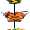 Fuegobird Fruitmand - Fruitmand Metaal - 3 Laags - Afneembaar - Zwart