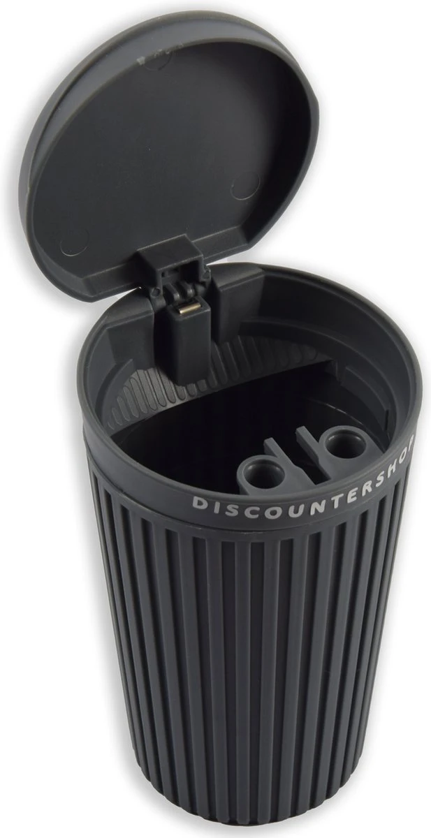 1 Stuks| Universele Asbak Voor In De Auto |Asbak Met Deksel | Voor Bekerhouder (Autoasbak) Of Buiten - 13.5 Cm Grijs 1 1 Stuks| Universele Asbak Voor In De Auto |Asbak Met Deksel | Voor Bekerhouder (Autoasbak) Of Buiten - 13.5 Cm Grijs