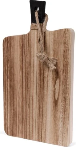 SENZA Borrelplank Met Handvat - Tapasplank - Paulownia Hout - Zwart Hout - 40 X 22 CM -Merkloos Verkoopwinkel 622x1200 4