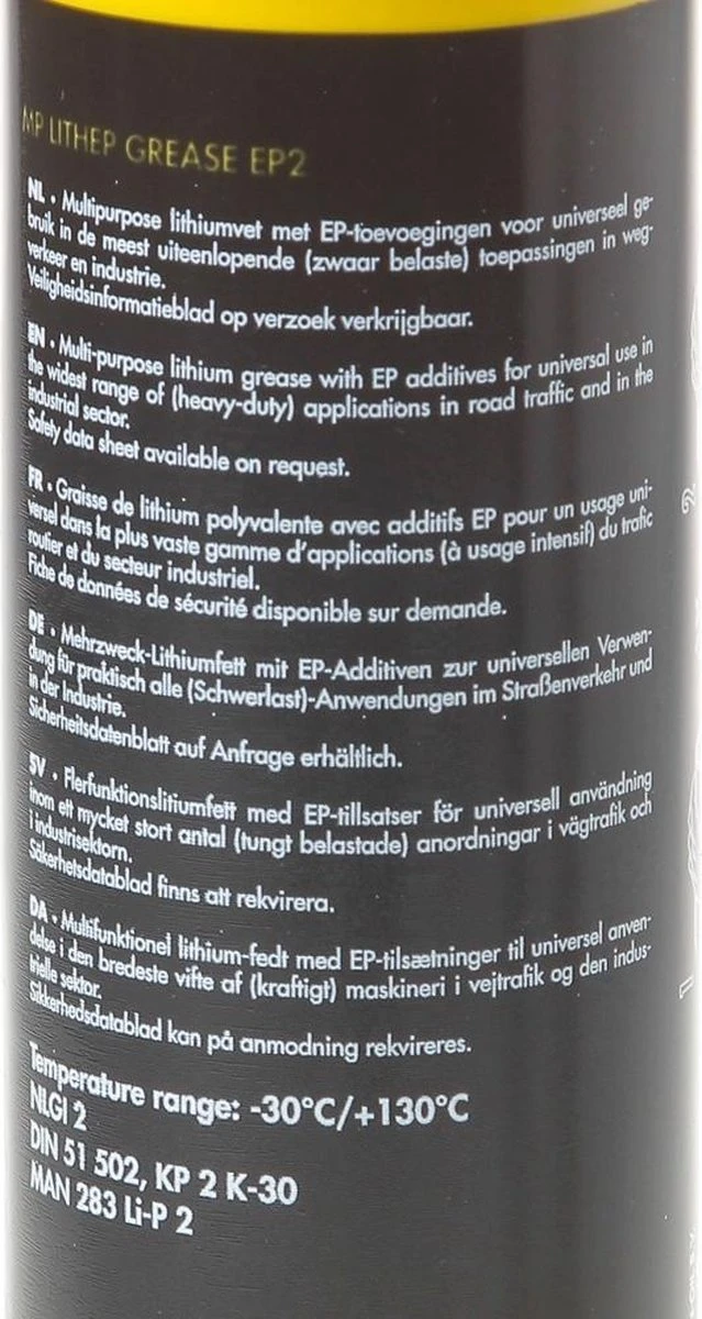 Kroon-Oil MP Lithep Grease EP2 - Vetpatroon | 400 G Patroon 5 Kroon-Oil MP Lithep Grease EP2 - Vetpatroon | 400 G Patroon - Afbeelding 5