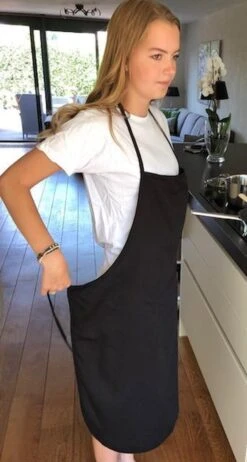 Treb Horecalinnen Schorten Halterschorten 4 Stuks Zwart - Treb Workwear -Merkloos Verkoopwinkel 641x1200