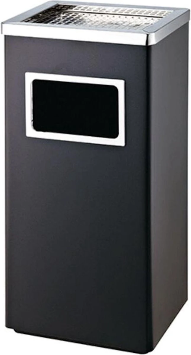 Merkloos Decopatent® Staande Asbak Met RVS Afvalbak - Asbak Voor Buiten - Vloerasbak - Buitenasbak Groot - Rookpaal - Asbakken - 30x24x62 1 Merkloos Decopatent® Staande Asbak Met RVS Afvalbak - Asbak Voor Buiten - Vloerasbak - Buitenasbak Groot - Rookpaal - Asbakken - 30x24x62