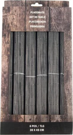 Merkloos Placemats | Set Van 6 Stuks | Antraciet |30 X 45cm | Anti-slip |Hittebestendig |Onderhoudsvriendelijk -Merkloos Verkoopwinkel 646x1200 2