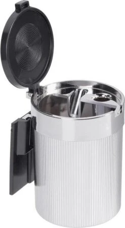 Merkloos Luxe Auto Asbak Met Deksel 5 X 8 Cm