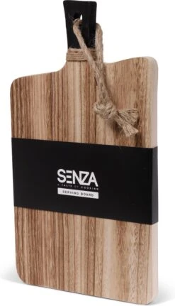SENZA Borrelplank Met Handvat - Tapasplank - Paulownia Hout - Zwart Hout - 40 X 22 CM -Merkloos Verkoopwinkel 688x1200 2