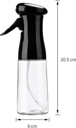 Merkloos Decopatent® Olijfolie Sprayer - Oliefles Met Verstuiver - Afvallen - Voor Gezond Bakken En Koken - Kook Bakspray - 210ML - Zwart -Merkloos Verkoopwinkel 709x1200 1