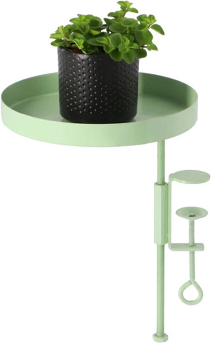 Esschert Design Plantenblad Met Klem Rond M Groen 2 Esschert Design Plantenblad Met Klem Rond M Groen - Afbeelding 2