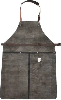 Old West BBQ Schort Barbecue Schort Leer - Zwart -Merkloos Verkoopwinkel 741x1200 4