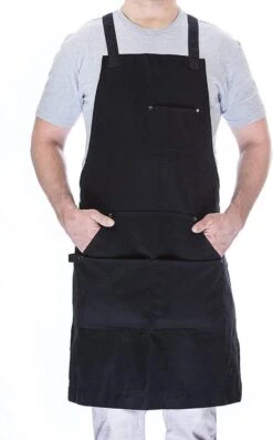 BBQ Schort - Professioneel - Schort - Zwart - Keukenschort - Kwaliteit - Garantie - 68 Cm X 86 Cm -Merkloos Verkoopwinkel 746x1200