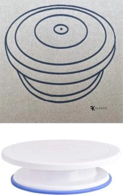 Taartplateau - Draaibaar Taartplateau Anti-slip - Draaiplateau Taart –Turntable Cake - Taartplateau - Draaitafel -Merkloos Verkoopwinkel 759x1200 2