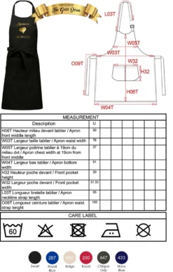 KARIBAN Naam Cadeau - Masterchef - Unisex Keukenschort/barbecueschort - Zwart - Cadeau Voor Hem En Haar -Merkloos Verkoopwinkel 765x1200