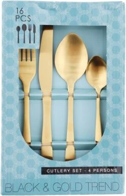 Merkloos Bestekset 16-delig - Goud - Goudkleur - 4x Messen, Vorken, Lepels En Dessertlepels - Roestvrij Staal 5 Merkloos Bestekset 16-delig - Goud - Goudkleur - 4x Messen, Vorken, Lepels En Dessertlepels - Roestvrij Staal -Merkloos Verkoopwinkel 771x1200