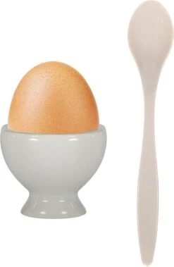 Excellent Houseware 12x Eierlepels Zwart/grijs Kunststof 14 Cm -Merkloos Verkoopwinkel 783x1200