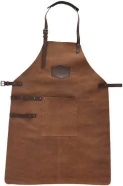 Old West BBQ Schort Barbecue Schort Leer - Cognac Bruin -Merkloos Verkoopwinkel 792x1200 1
