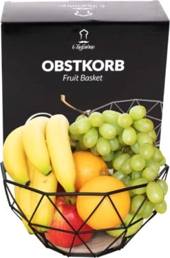Chefarone Fruitschaal Zwart - Fruitmand - Groentemand - Broodmand - Metaal & Hout -Merkloos Verkoopwinkel 795x1200 3
