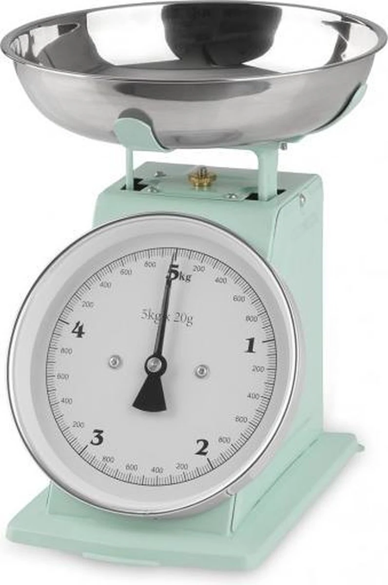 GourmetMaxx Retro Weegschaal Mint 1 GourmetMaxx Retro Weegschaal Mint