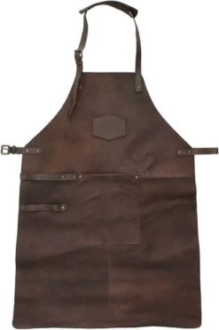 Old West BBQ Schort Barbecue Schort Leer - Bruin -Merkloos Verkoopwinkel 797x1200 1