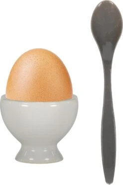 Excellent Houseware 12x Eierlepels Zwart/grijs Kunststof 14 Cm -Merkloos Verkoopwinkel 797x1200