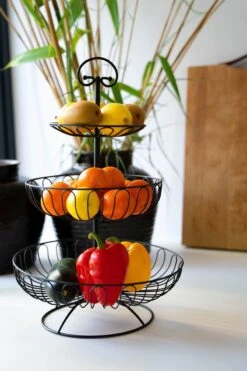 Sens Design Fruitschaal - Fruitmand Metaal - Etagère 3 Laags - Zwart 10 Sens Design Fruitschaal - Fruitmand Metaal - Etagère 3 Laags - Zwart -Merkloos Verkoopwinkel 800x1200 35