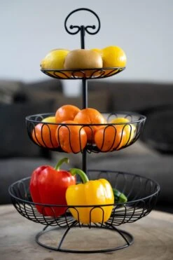Sens Design Fruitschaal - Fruitmand Metaal - Etagère 3 Laags - Zwart 12 Sens Design Fruitschaal - Fruitmand Metaal - Etagère 3 Laags - Zwart -Merkloos Verkoopwinkel 800x1200 37