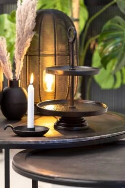 Light & Living Etagère Lutek - Zwart - 2 Laags -Merkloos Verkoopwinkel 800x1200 42