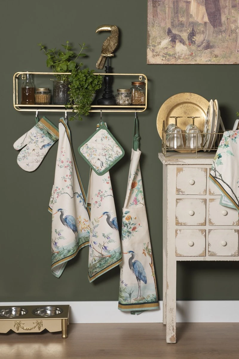 Clayre & Eef Vierkant Tafelkleed 100x100 Cm Beige Groen Katoen Vierkant Tropisch Motief Tafellaken Tafellinnen Tafeltextiel 2 Clayre & Eef Vierkant Tafelkleed 100x100 Cm Beige Groen Katoen Vierkant Tropisch Motief Tafellaken Tafellinnen Tafeltextiel - Afbeelding 2