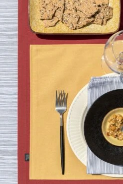 Mistral Home - Placemat - Set Van 4 - 35x45 Cm - Katoen Polyester - Donkergroen -Merkloos Verkoopwinkel 800x1200 56