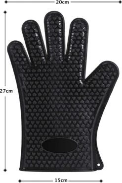 Merkloos Hittebestendige Siliconen Ovenwant -ZWART- Antislip BBQ & Keuken Handschoenen - 1 Paar 6 Merkloos Hittebestendige Siliconen Ovenwant -ZWART- Antislip BBQ & Keuken Handschoenen - 1 Paar -Merkloos Verkoopwinkel 803x1200